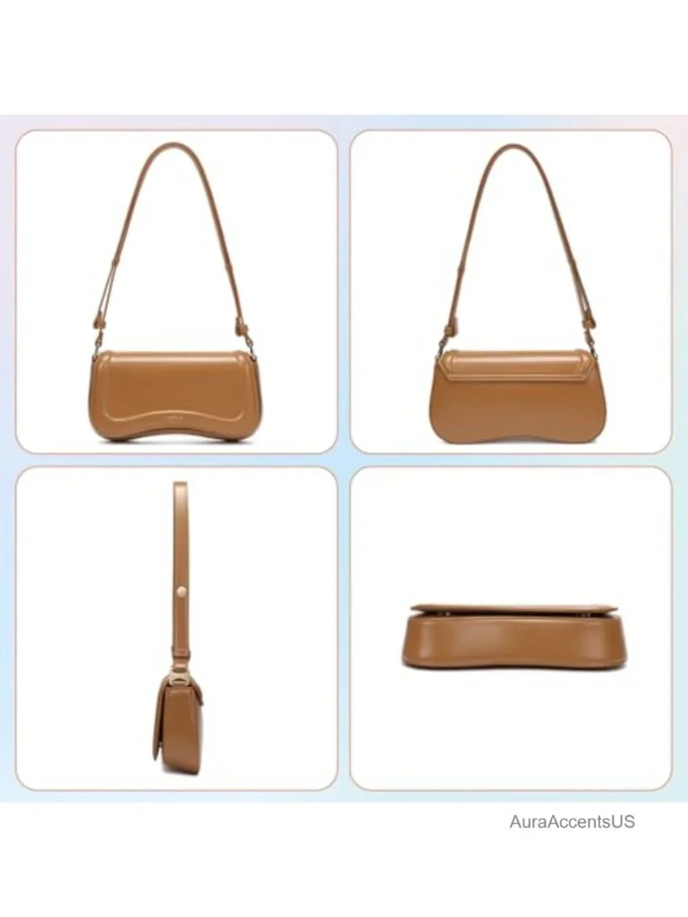 Waterproof Leather Hobo Shoulder Bag Crossbody Purse Handbag Clutch Tote